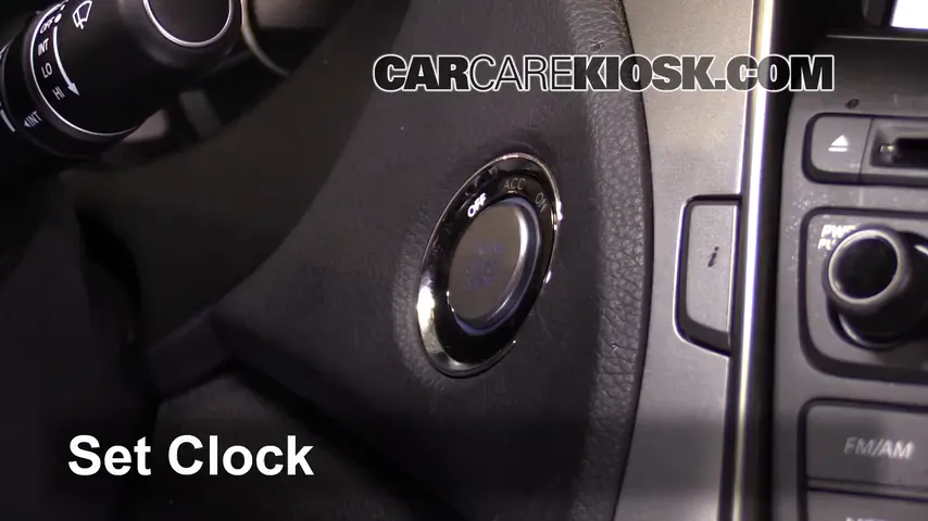 2014 Hyundai Azera Limited 3.3L V6 Clock Set Clock